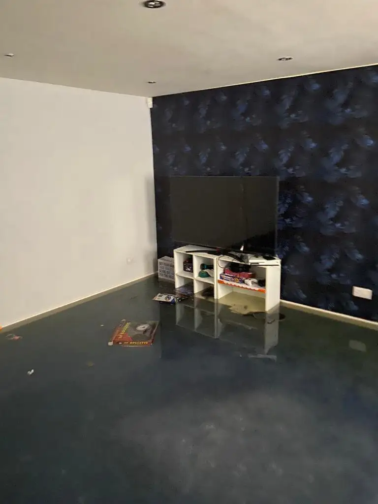 Flooded room
