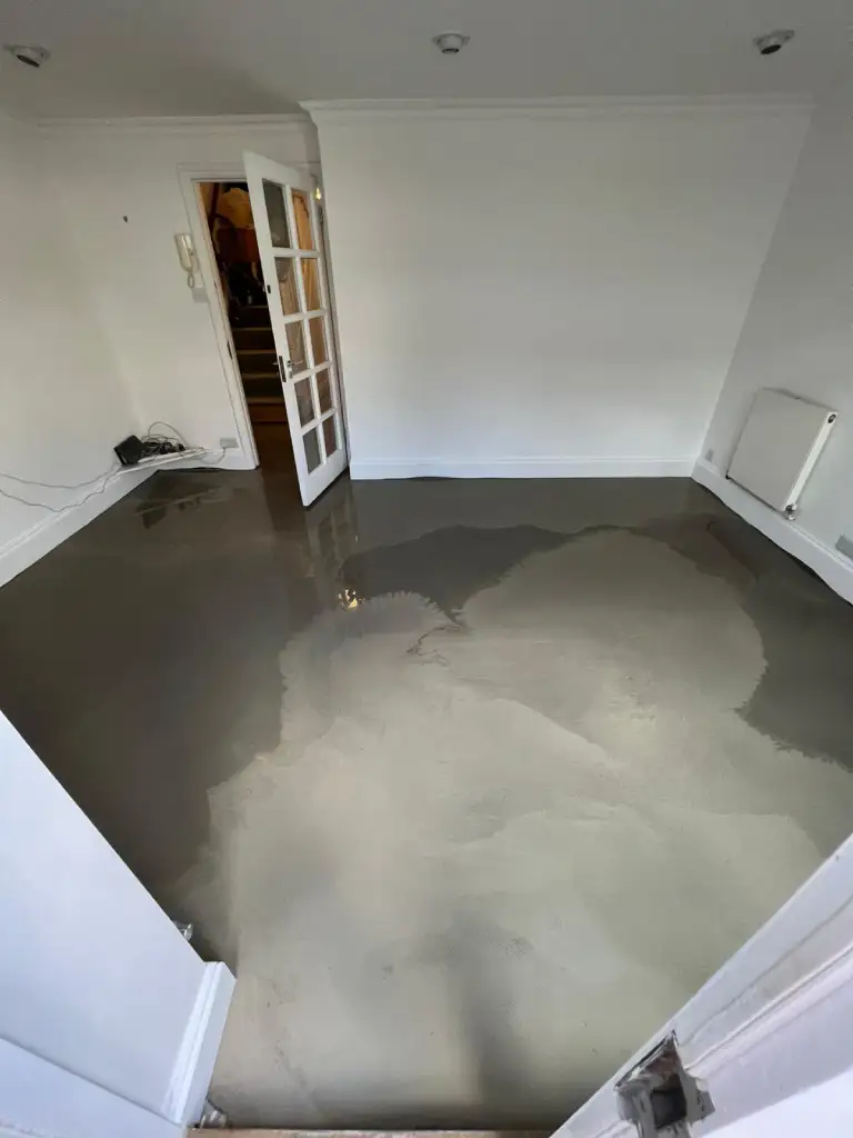 Visible water damage