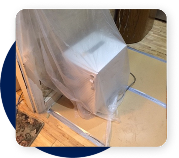 structural drying taking place